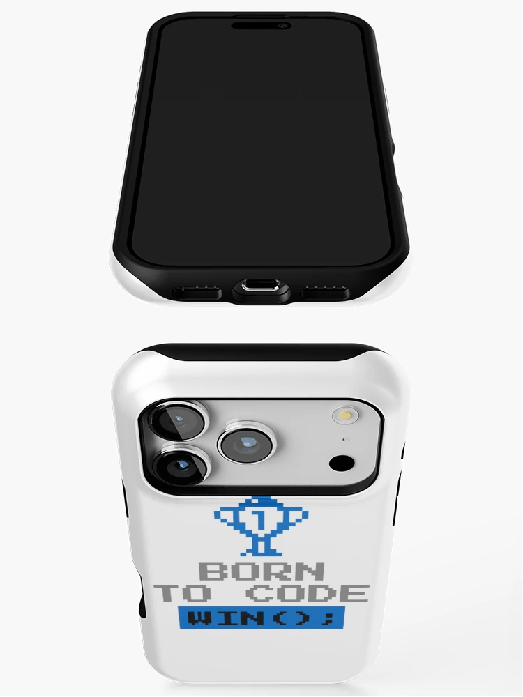 Thumbnail 3 of 4, iPhone Case, Computer Geek Born To Code Win designed and sold by ComputerGeeksTs.