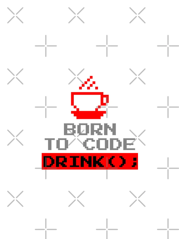 Thumbnail 4 of 4, iPhone Case, Computer Geek Born To Code Drink designed and sold by ComputerGeeksTs.