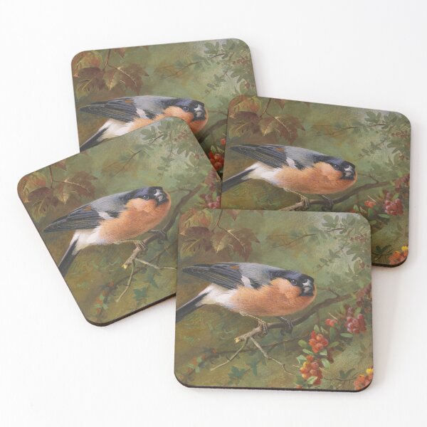 Item preview, Bullfinch, Blackbird | Archibald Thorburn | 1920 Bird Print designed and sold by CJET.
