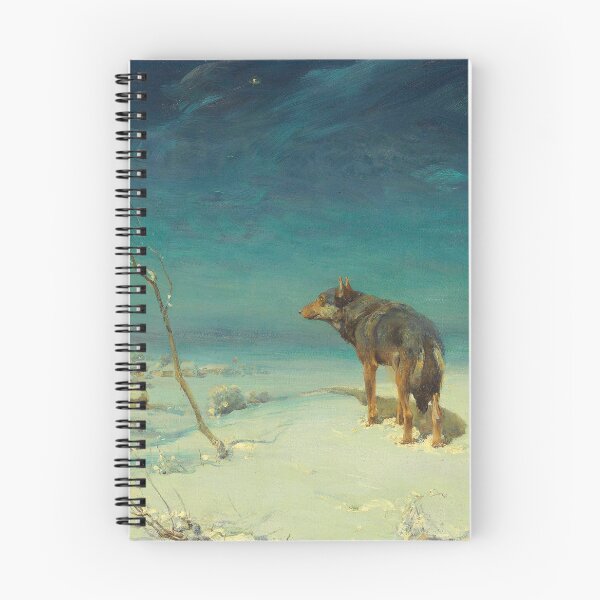 Item preview, The Lone Wolf | Alfred von Wierusz-Kowalski | Wilderness Print designed and sold by CJET.