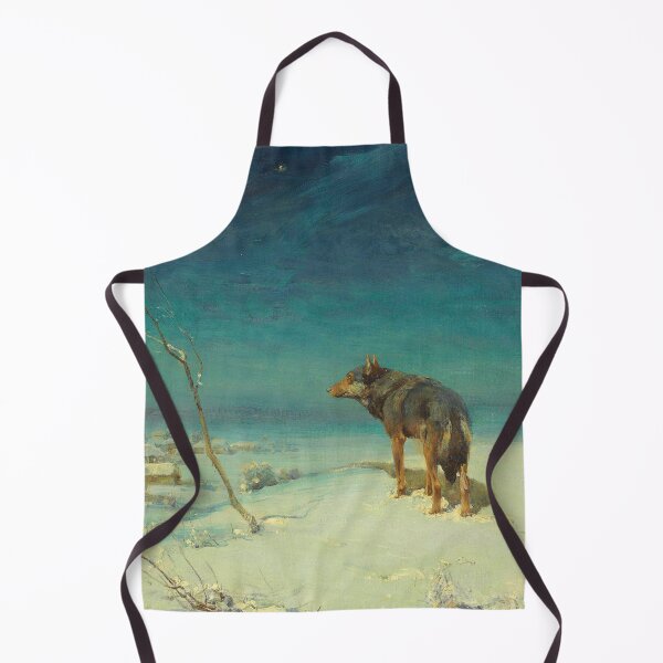Item preview, The Lone Wolf | Alfred von Wierusz-Kowalski | Wilderness Print designed and sold by CJET.