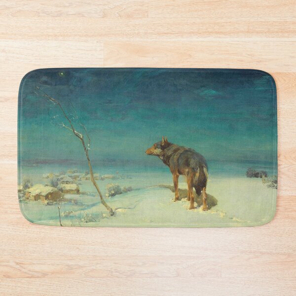 Item preview, The Lone Wolf | Alfred von Wierusz-Kowalski | Wilderness Print designed and sold by CJET.