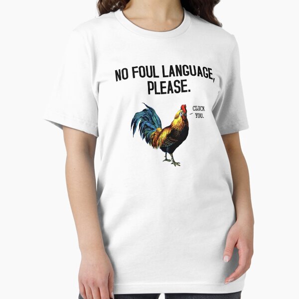 Aperçu de l'œuvre Pas de langage grossier chez les oiseaux créée et vendue par TheShirtYurt.