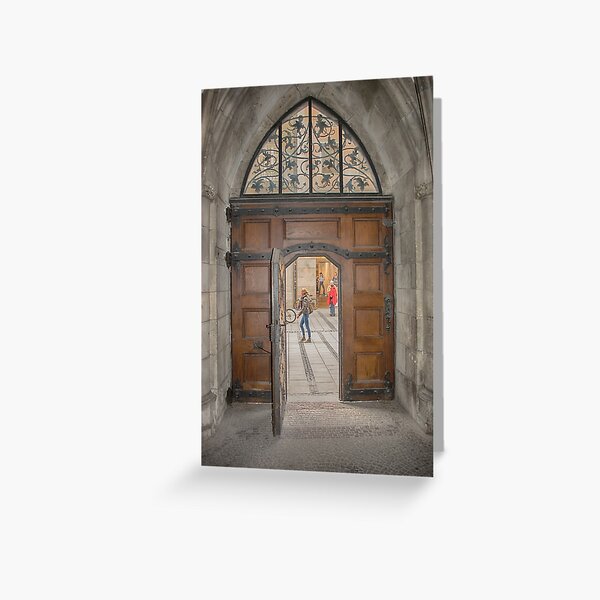 A Doorway in München Greeting Card