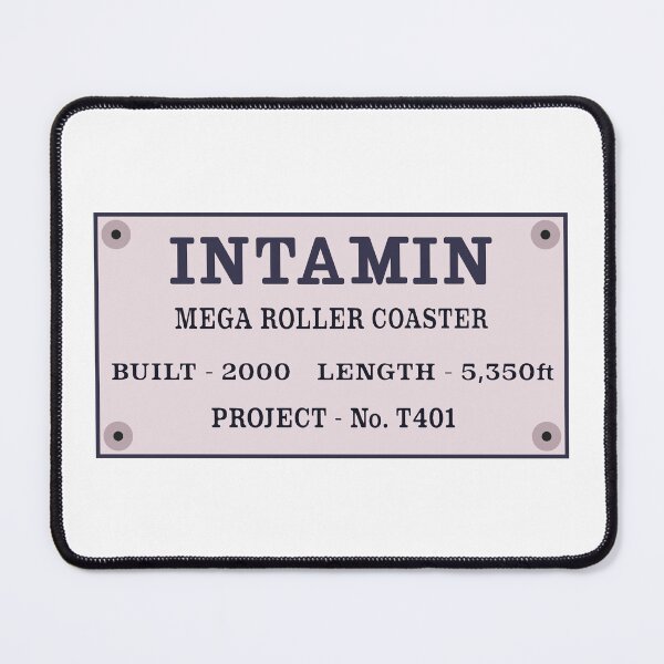 Item preview, Manufactured by Intamin Sign designed and sold by CoasterMerch.