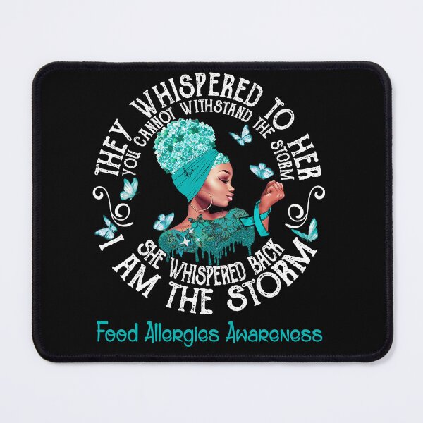 Item preview, Black Girl Fighter Strong I Am The Storm Food Allergies Awareness designed and sold by Mnrshirley.