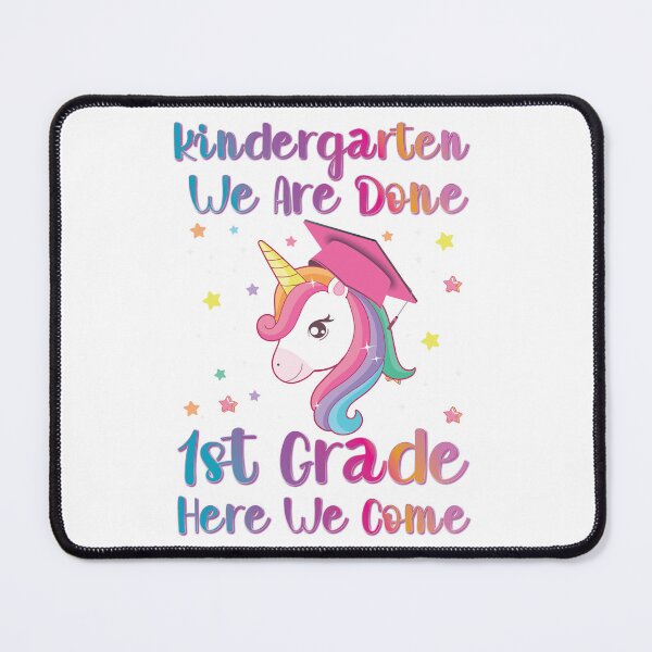 Item preview, Kindergarten Graduation  magical unicorn amongst stars wearing a graduation cap  designed and sold by Med ing.
