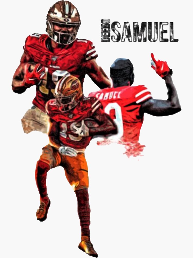 Deebo Samuel San Francisco 49ers 27 x 39 Framed Art Jersey Print