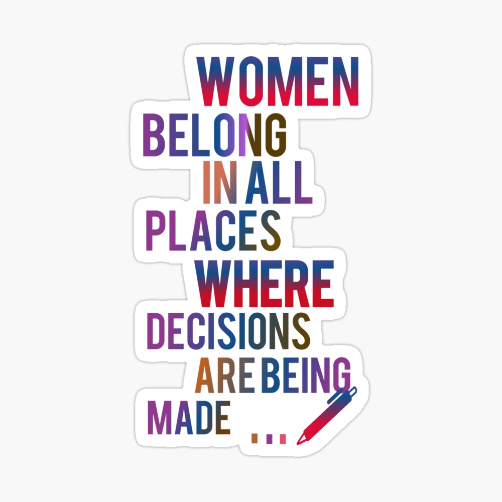 Rbg Women Belong Book Page Prints Poster Wall Art Vertical