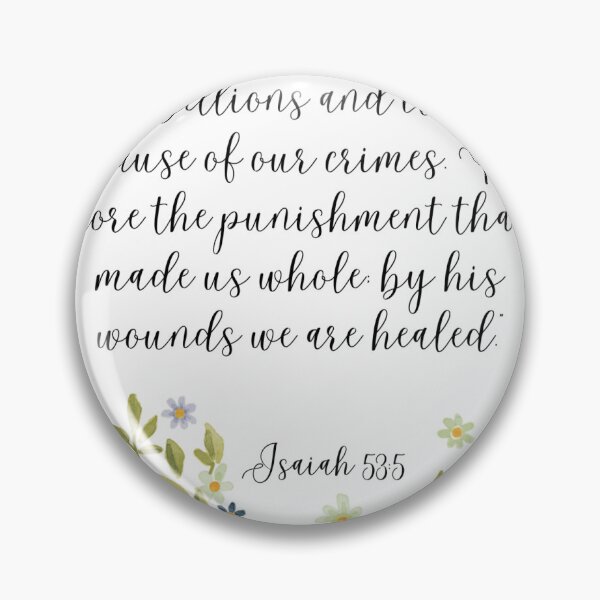 Item preview, Calligraphy Isaiah 53:5 designed and sold by sweatshop22.
