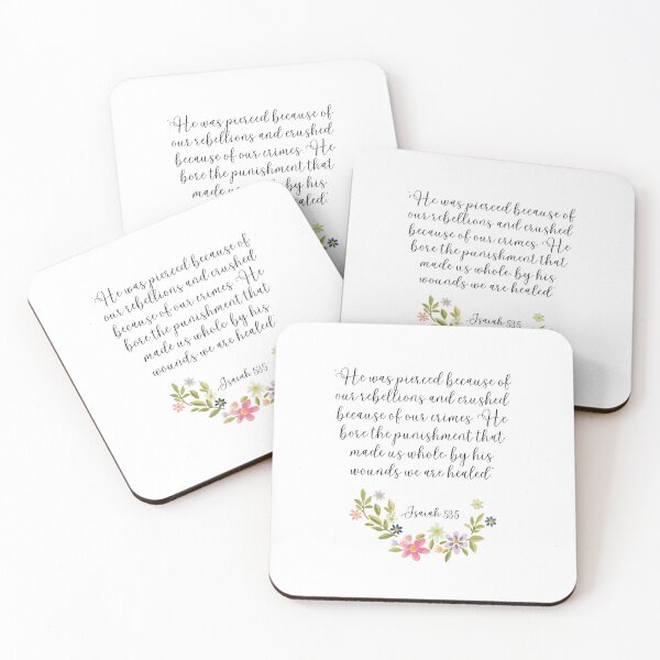 Item preview, Calligraphy Isaiah 53:5 designed and sold by sweatshop22.