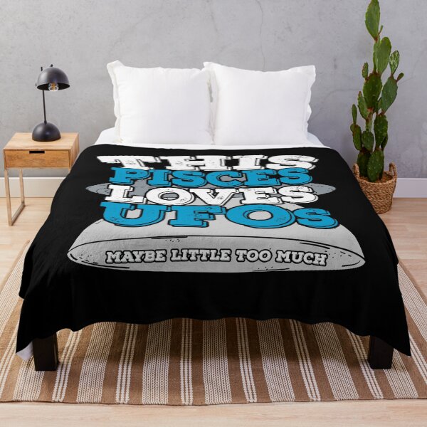 Item preview, Horoscope Zodiac Sign Pisces Loves UFOs designed and sold by TheCrazyBear.