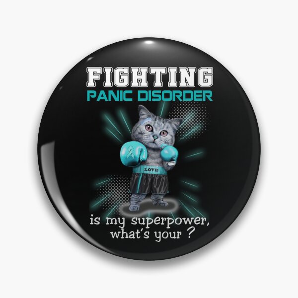 Item preview, Funny Cat Fighting Panic Disorder Is My Superpower What's Your designed and sold by Kohend.