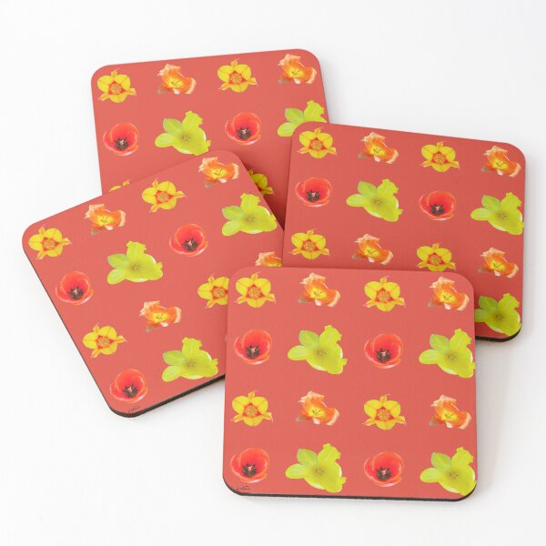 Item preview, Tulipes sur fiesta designed and sold by AHELENE.
