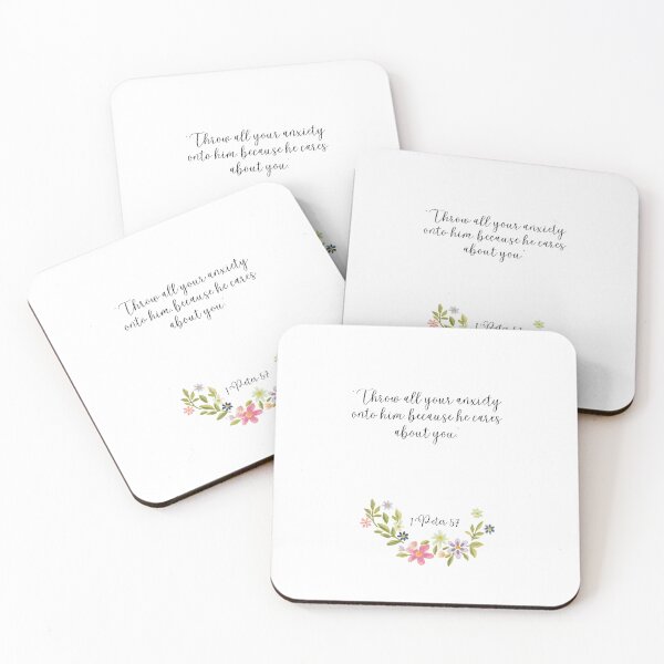 Item preview, Calligraphy 1 Peter 5:7 designed and sold by sweatshop22.