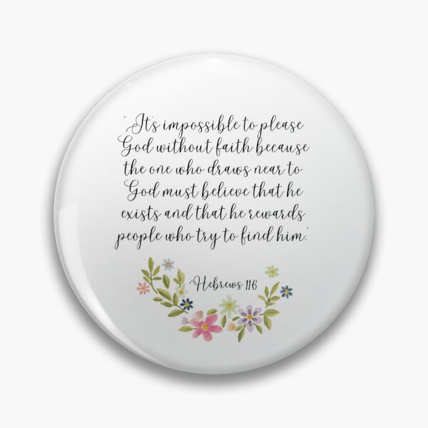 Item preview, Calligraphy Hebrews 11:6 designed and sold by sweatshop22.