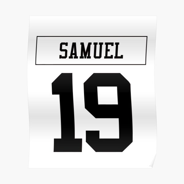 Deebo Samuel Number 19 Jersey San Francisco 49ers Inspired Poster for Sale  by ArchieMills2