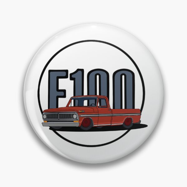 Item preview, Vintage Ford F-100 Ranger Lowered (red) designed and sold by RampRatGear.
