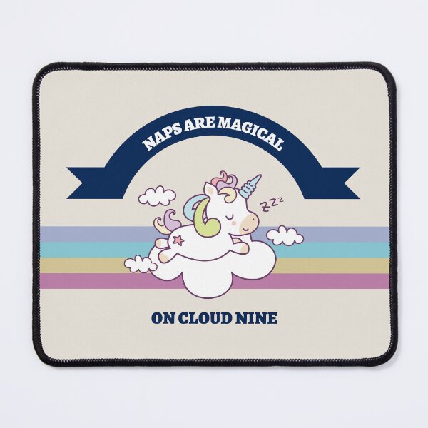 Item preview, Naps Are Magical On Cloud Nine - Cute Napping Unicorn designed and sold by Quirkdom.