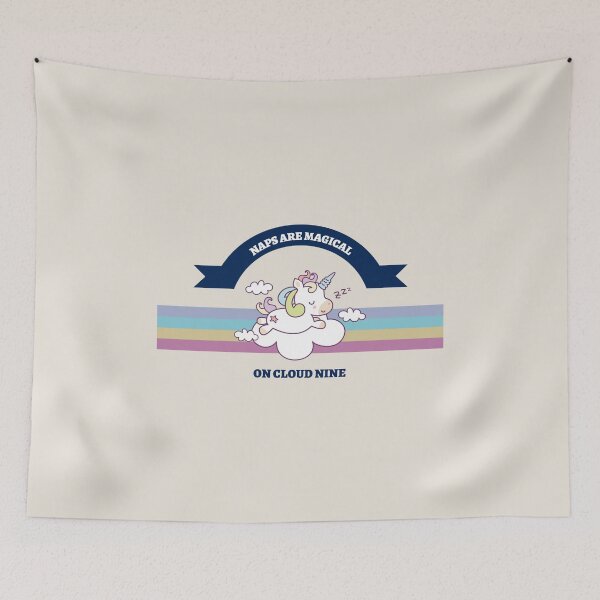Item preview, Naps Are Magical On Cloud Nine - Cute Napping Unicorn designed and sold by Quirkdom.