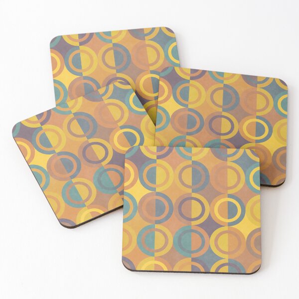Item preview, Geometric Shapes Orange Green Circles designed and sold by FAROSSTUDIO.