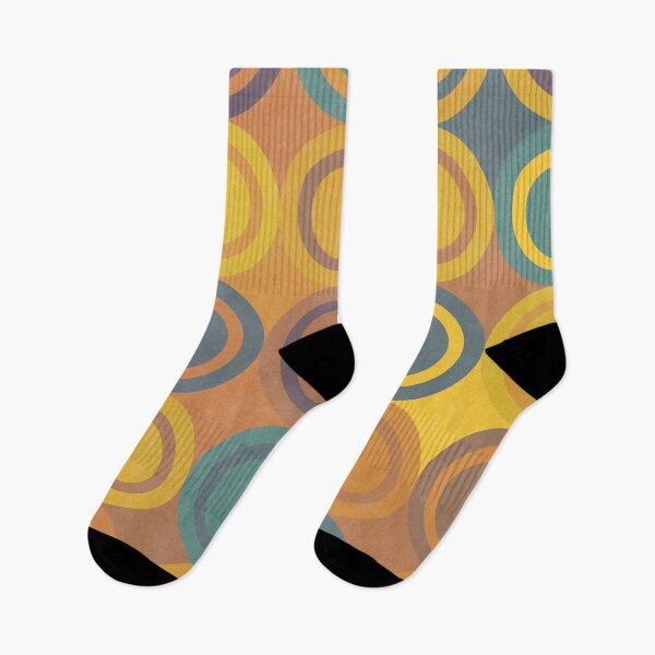 Item preview, Geometric Shapes Orange Green Circles designed and sold by FAROSSTUDIO.