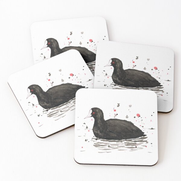 Item preview, An ink drawing of a common coot. designed and sold by Bwiselizzy.