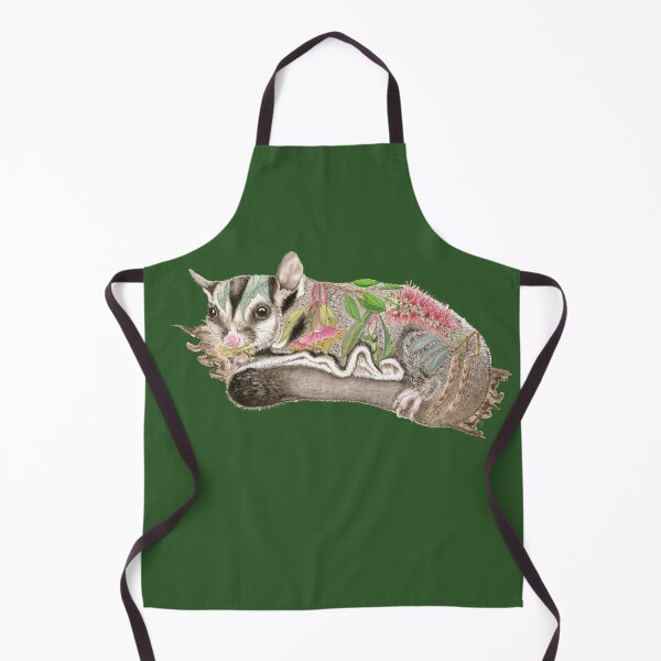 Item preview, The Australian Squirrel Glider with his food within the outline. designed and sold by Nature in Tasmania.