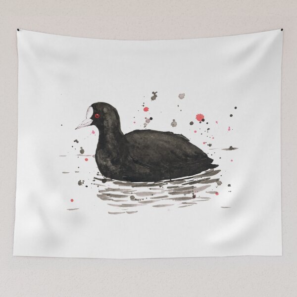 Item preview, An ink drawing of a common coot. designed and sold by Bwiselizzy.