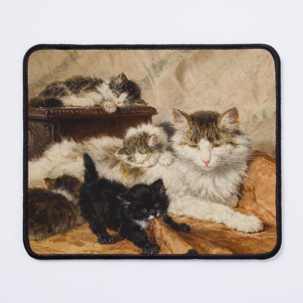 Item preview, A Mother and Her Kittens | Henriette Ronner-Knip | 1903 Cat Print designed and sold by CJET.