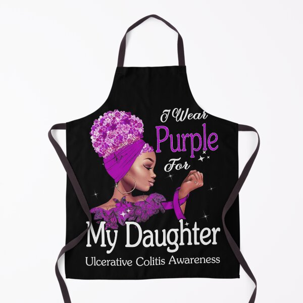 Item preview, Ulcerative Colitis Awareness Black Girl I Wear Purple For My Daughter designed and sold by tenjun16.