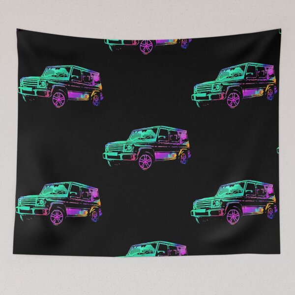 Item preview, G wagon pixeleted colorful abstract designed and sold by MikeMorto32648.