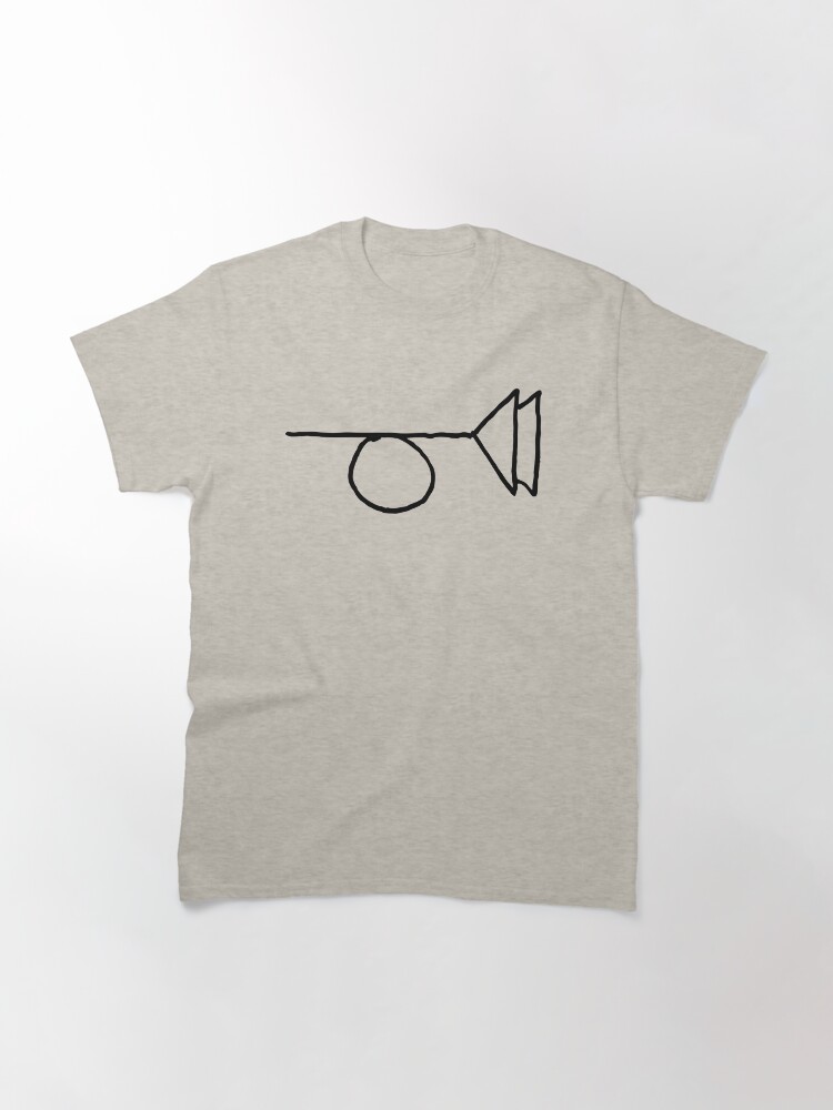 Thumbnail 3 of 7, Classic T-Shirt, The Crying of Lot 49 - Trystero Muted Post Horn designed and sold by Talierch.