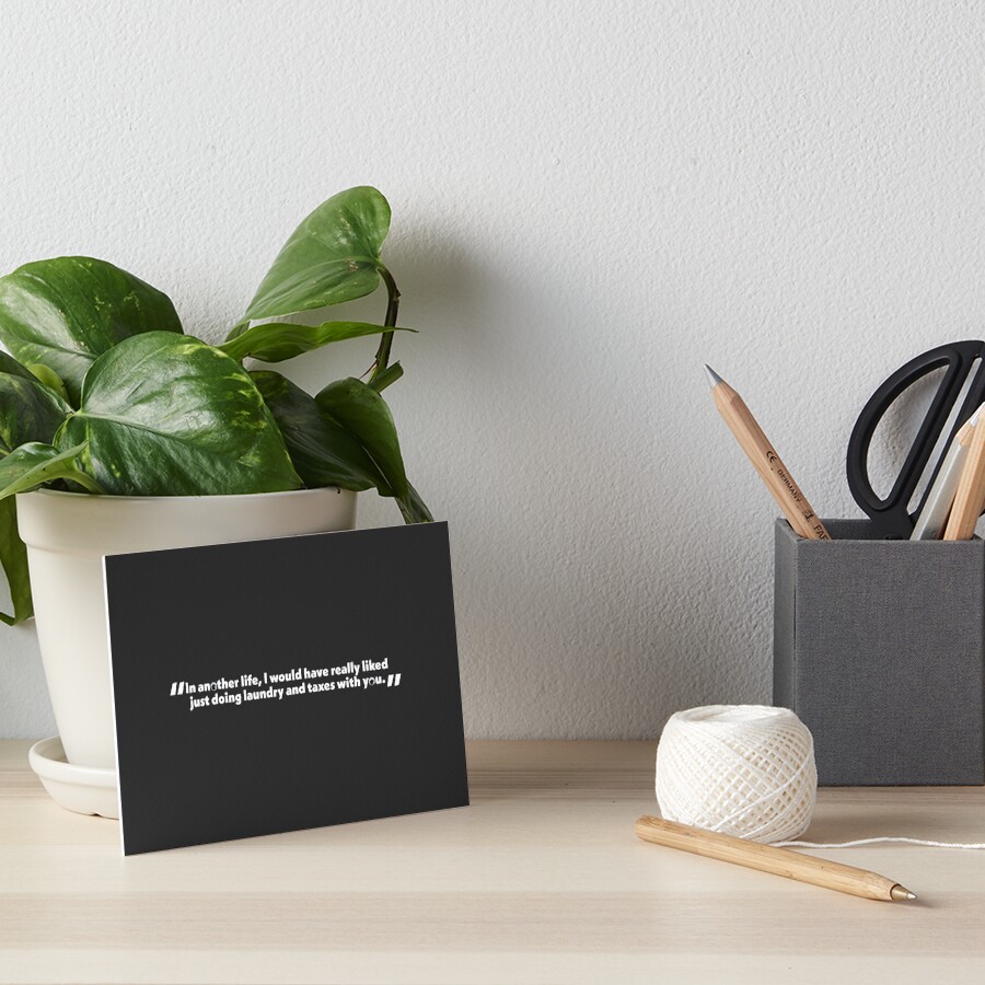 "Laundry & Taxes (From 'Everything Everywhere All At Once') white