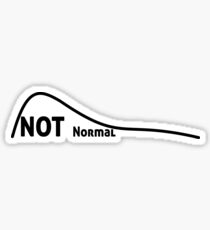 Keine normale Kurve Sticker