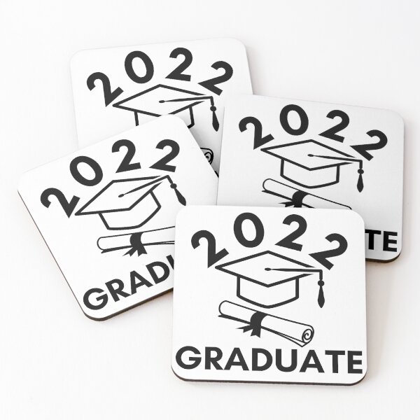 Item preview, 2022 Graduate. Typography Black Graduation 2022 Design with Graduation Cap and Scroll. designed and sold by That Cheeky Tee.