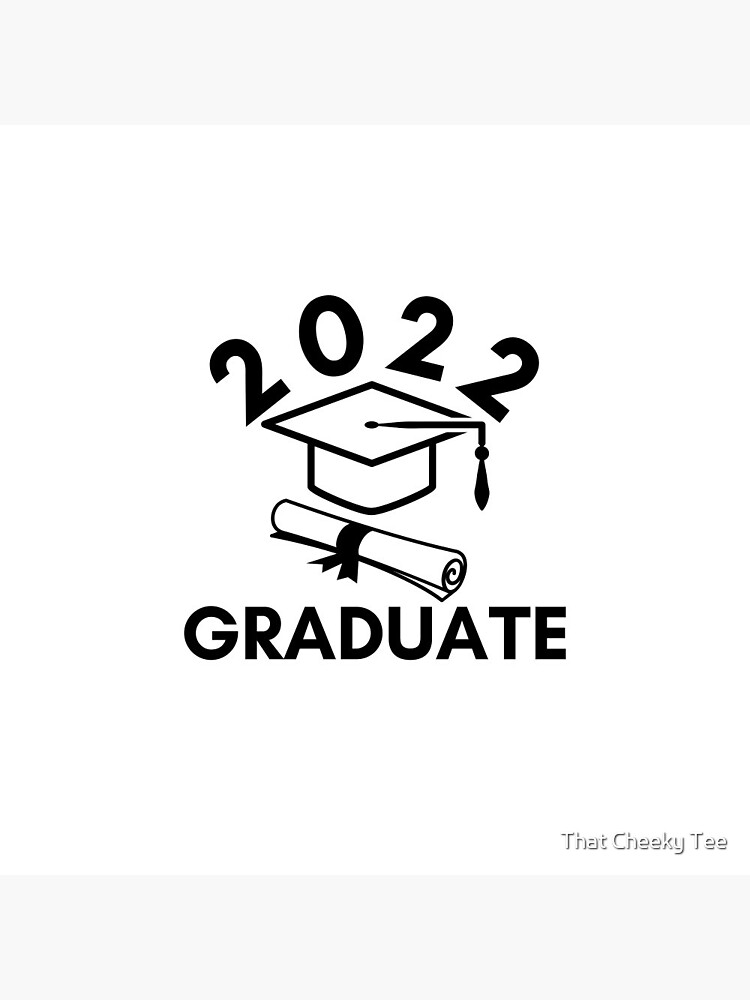 2022 Graduate Typography Black Graduation 2022 Design With Graduation