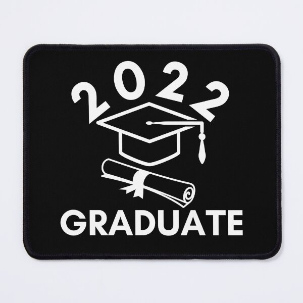 Item preview, 2022 Graduate. Typography White Graduation 2022 Design with Graduation Cap and Scroll. designed and sold by That Cheeky Tee.