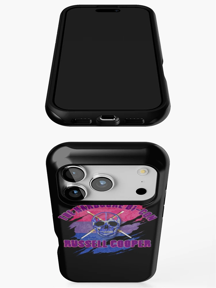 Thumbnail 3 of 4, iPhone Case, The Hardcore Bi-Con Russell Cooper TBW Merchandise designed and sold by Tennessee Backyard Wrestling.
