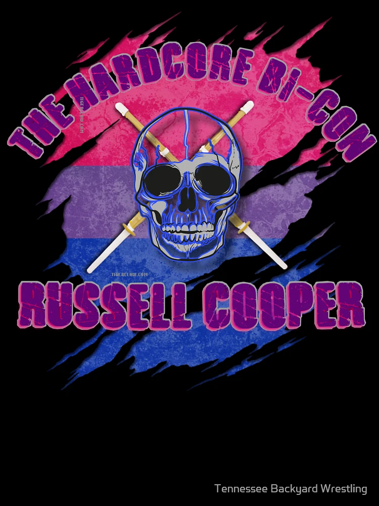 Thumbnail 7 of 7, Oversized T-Shirt, The Hardcore Bi-Con Russell Cooper TBW Merchandise designed and sold by Tennessee Backyard Wrestling.