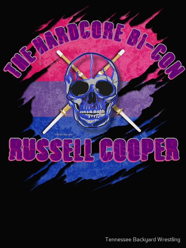 Thumbnail 4 of 4, Boxy T-Shirt, The Hardcore Bi-Con Russell Cooper TBW Merchandise designed and sold by Tennessee Backyard Wrestling.