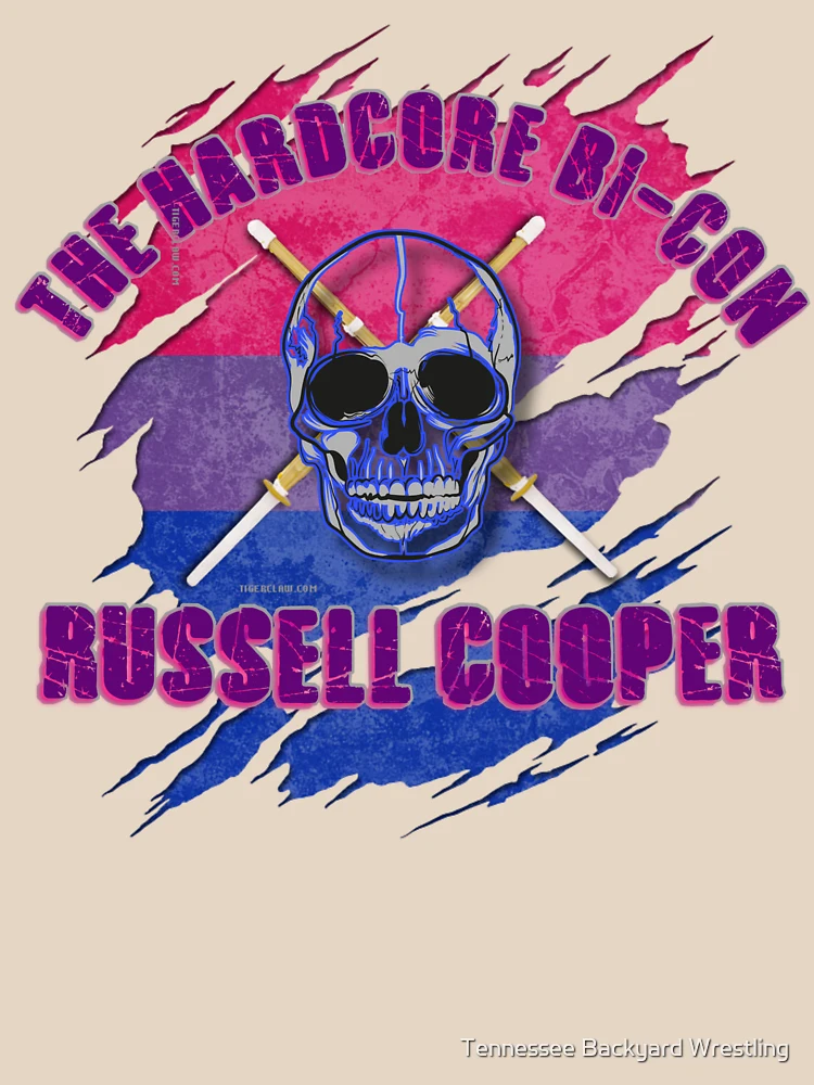 Thumbnail 4 of 4, Relaxed Fit T-Shirt, The Hardcore Bi-Con Russell Cooper TBW Merchandise designed and sold by Tennessee Backyard Wrestling.