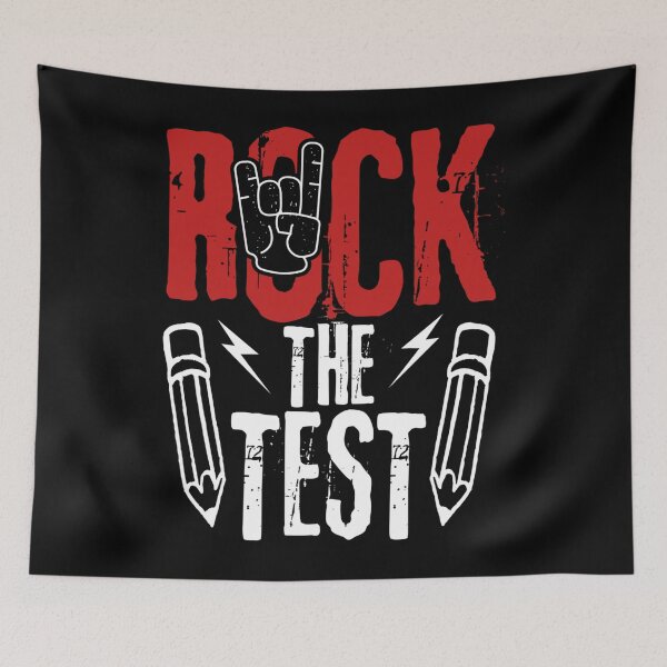 Item preview, Test Day Rock The Funny Metal Teacher Student Testing Exam designed and sold by ElizabethxJime.