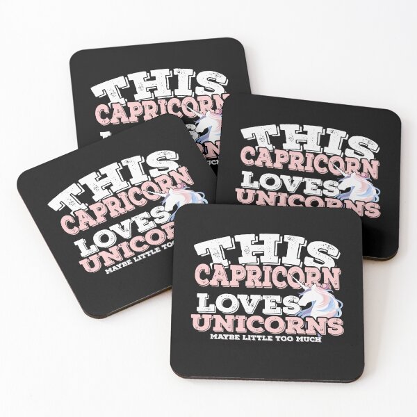 Item preview, Horoscope Zodiac Sign Capricorn Loves Unicorns designed and sold by TheCrazyBear.