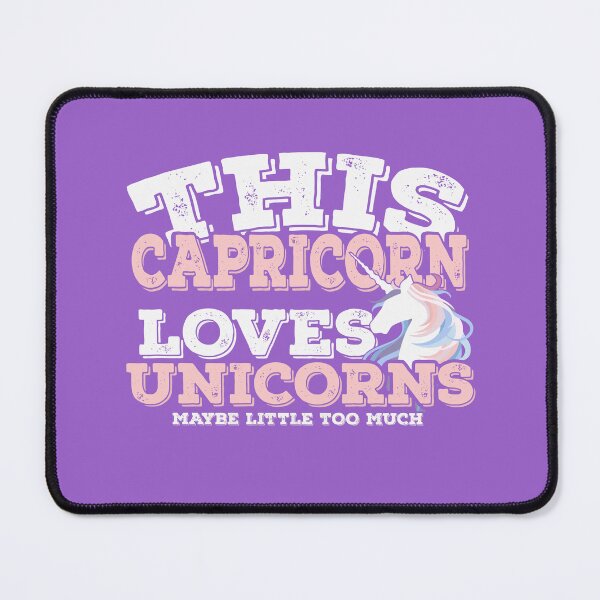 Item preview, Horoscope Zodiac Sign Capricorn Loves Unicorns designed and sold by TheCrazyBear.