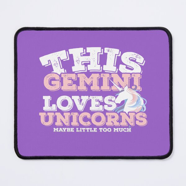Item preview, Horoscope Zodiac Sign Gemini Loves Unicorns designed and sold by TheCrazyBear.