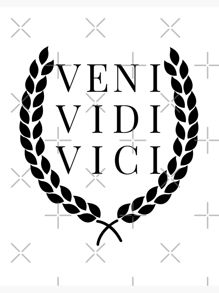 Veni Vidi Vici (I Came I Saw I Conquered) | Art Board Print