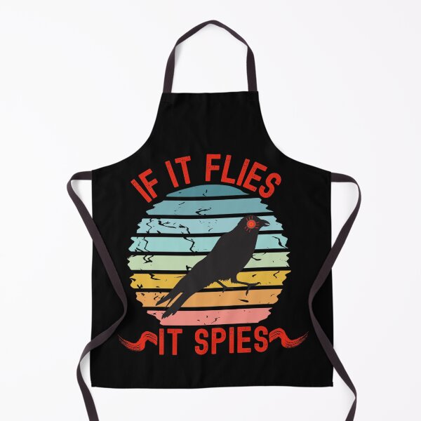 Item preview, If It Flies It Spies, Birds Are Not Real, Vintage Retro, Wake Up designed and sold by Sun Sand & Sea Art.