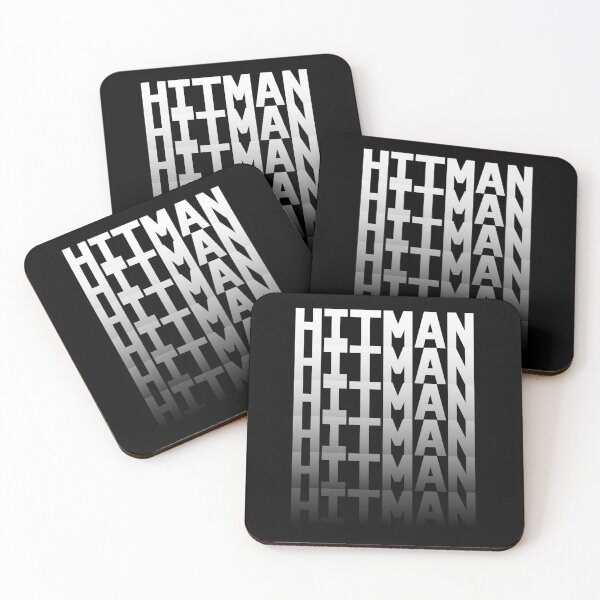Item preview, HITMAN - WHITE to TRANSPARENT (BLACK BG) designed and sold by MaidenofIron157.