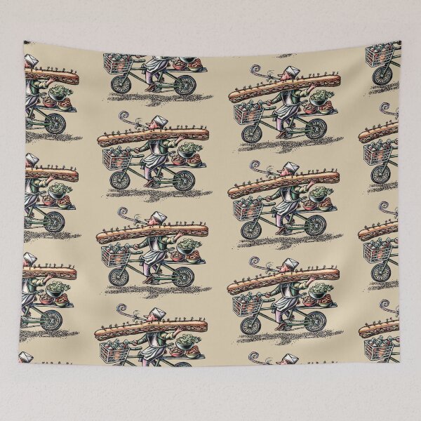 Item preview, Sub Sandwich Delivery Guy on Bike designed and sold by LisaHaney.